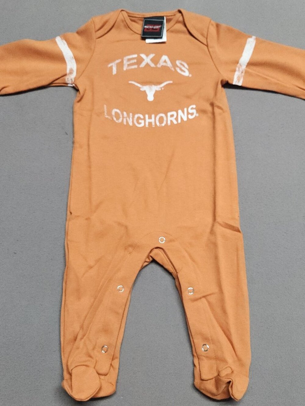 Genuine Texas Longhorns Infant Footed Romper 6/9M Cotton Body Suit 149